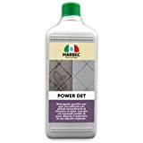 Marbec - POWER DET 1LT |  Detergente intensivo para la limpieza quitamanchas de suelos de gres porcelánico.  Elimina pátinas, halos, manchas persistentes y suciedad de obra